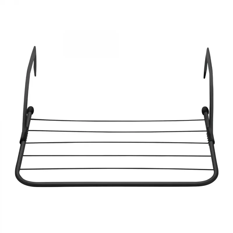 Attachable rack JATA HTEN2403 Black Polypropylene Stainless steel