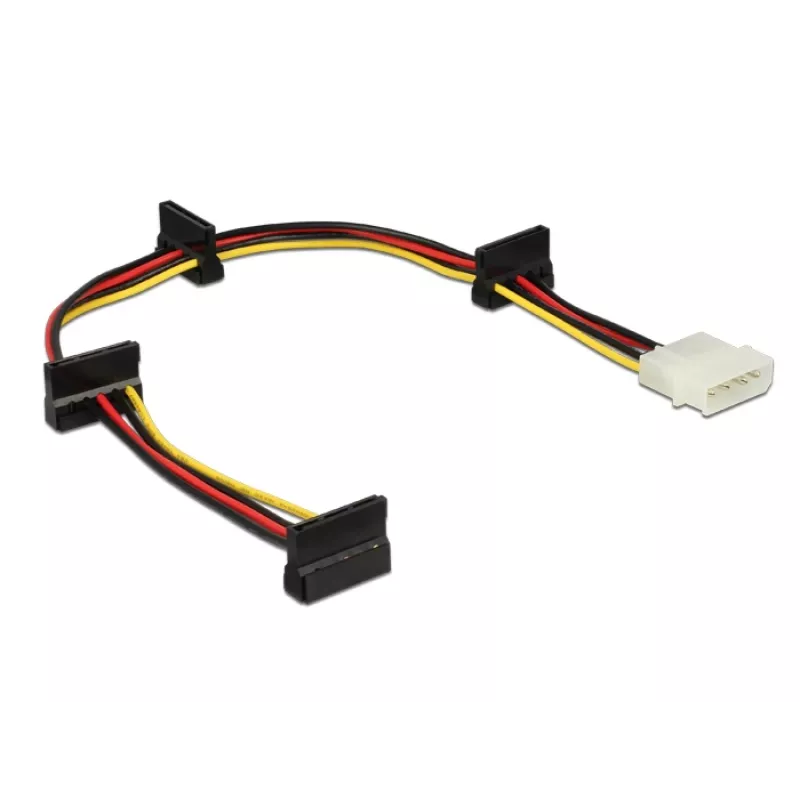 DeLOCK - Power Supply - internal power supply, 4-pin (S) to SATA power (R) - 40cm - Multicolour (60142)