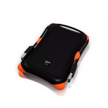 HDD/SSD enclosure Silicon Power Armor A30, 2.5 inch single-bay, USB 3.2 Gen 1, Micro-USB A, orange/black