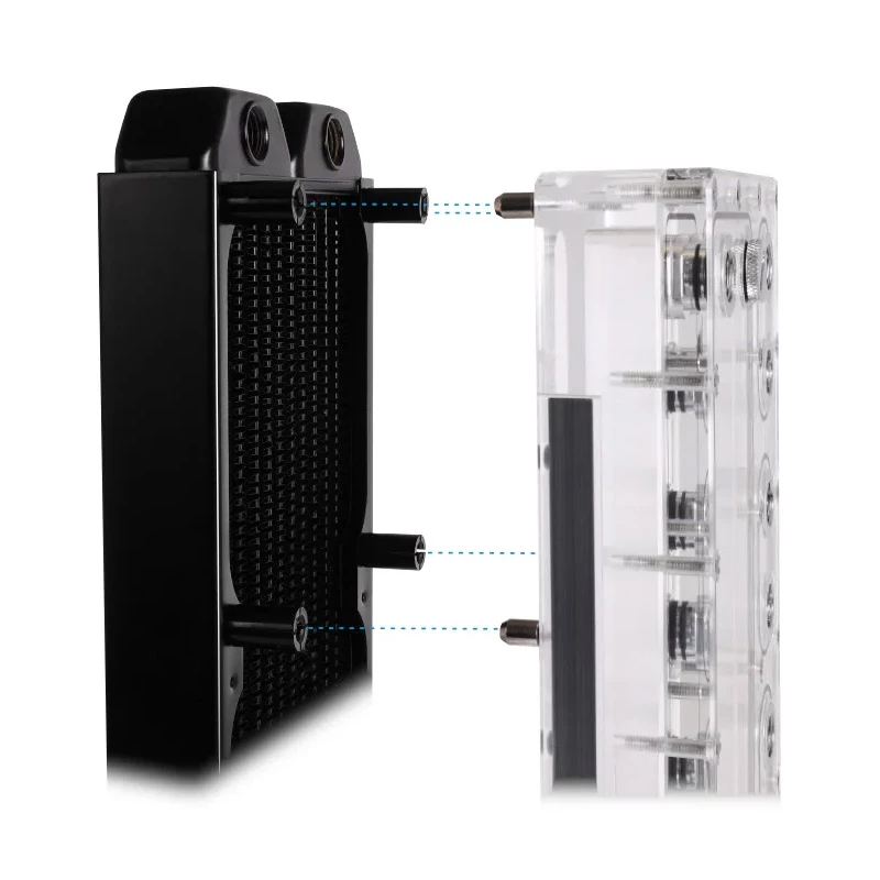 Mounting kit Alphacool 15724 Black Stainless Steel 17mm Height