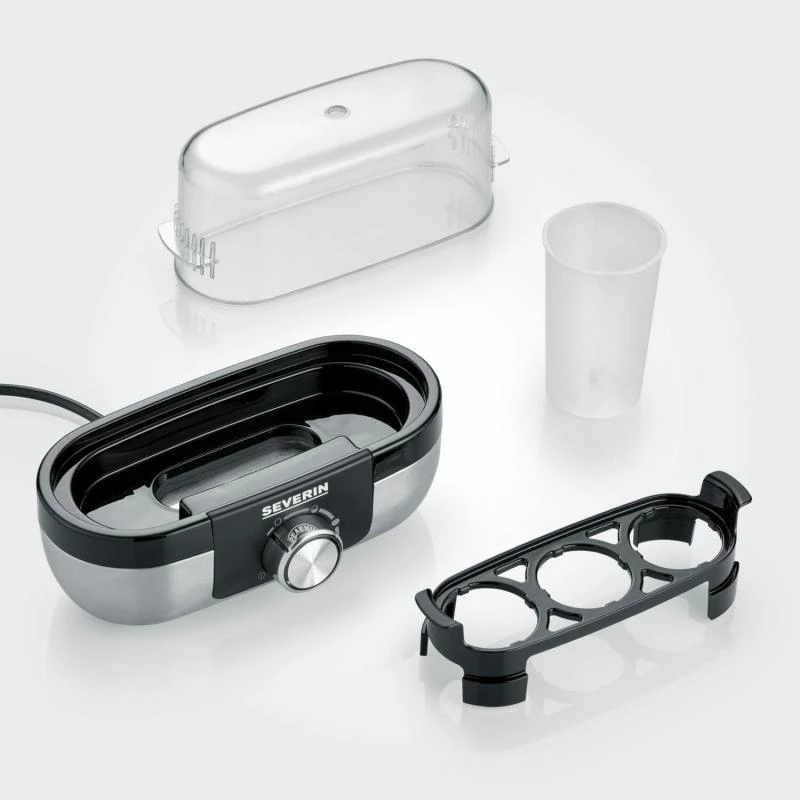 Egg Cooker Severin EK 3163 3 Egg Black Stainless Steel Transparent