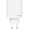 Power adapter ONEPLUS SUPERVOOC 120W dual-port wired charger, 120W total output, 1x USB-C + 1x USB-A, 100–240V, 145 g, white