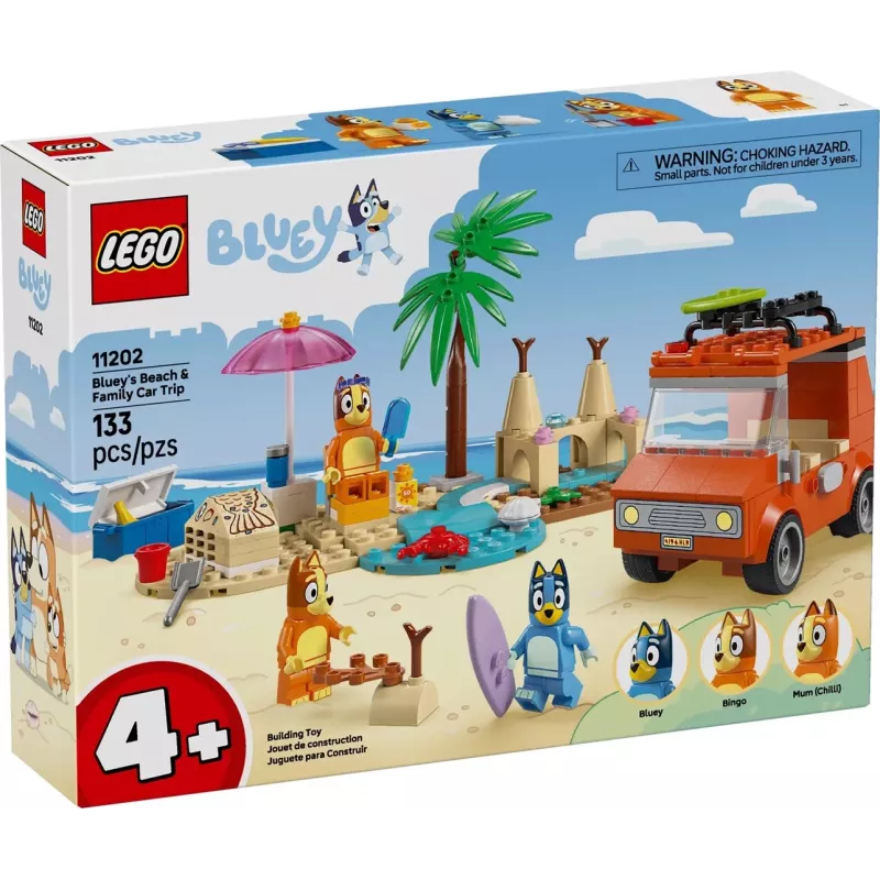 LEGO Bluey Blue Car Family Trip 11202 — toy set for imaginative play