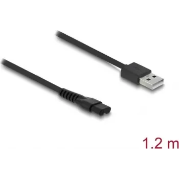 USB charging cable 5 V DELOCK for electric shavers — compatible with MANSCAPED 2.0/3.0 series, 1 pc