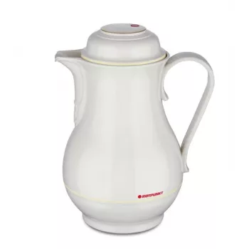Thermos jug ROTPUNKT 1.2 L, ivory — 24 h hot / 36 h cold, hand grip, 199×255 mm