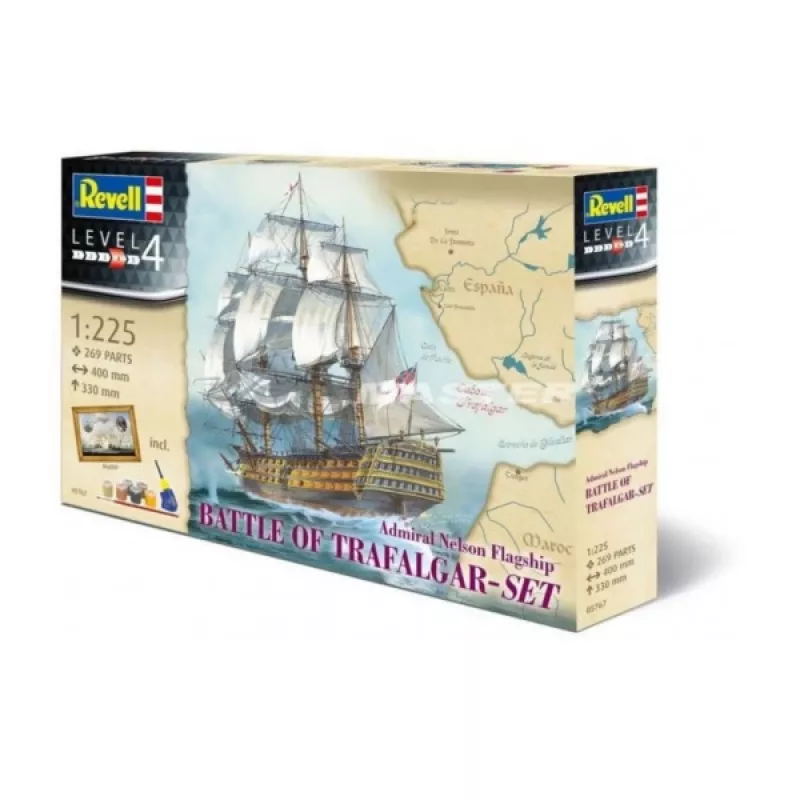 Revell 1/225 Scale HMS Victory Trafalgar Gift Set Model Kit