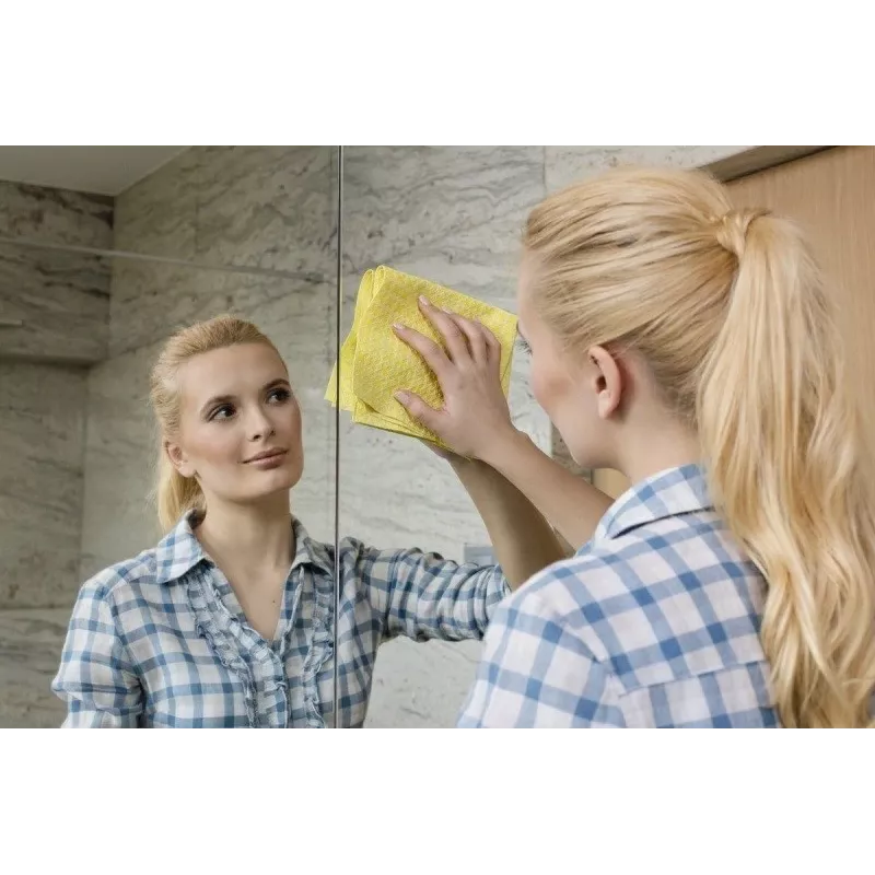 Vileda Actifibre Cloth for Cleaning Glass Yellow