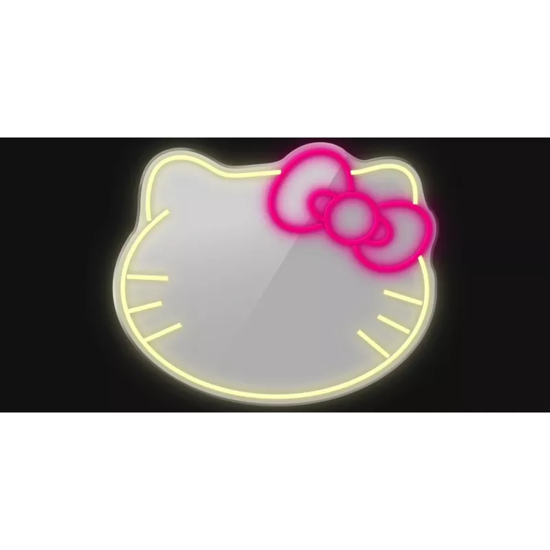 LED Neon Mirror Light MANTA MASNL129WH — Cat with Bow Decorative Neon Accent