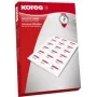 Self-adhesive label Kores L105148.25PE Rectangle White 100 pc(s)