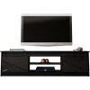 RTV GRANERO 200x56.7x35 black/black gloss cabinet