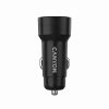 Car charger CANYON OnDrive 30 PD 30W USB-C Black — in-vehicle USB-C power adapter 30W PD