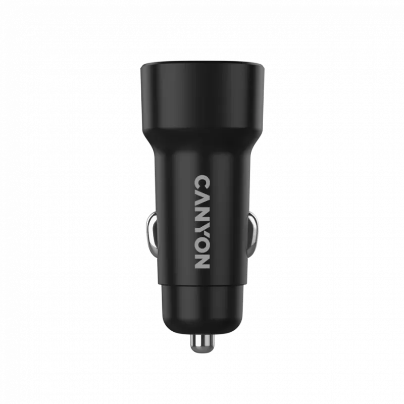 Car charger CANYON OnDrive 30 PD 30W USB-C Black — in-vehicle USB-C power adapter 30W PD