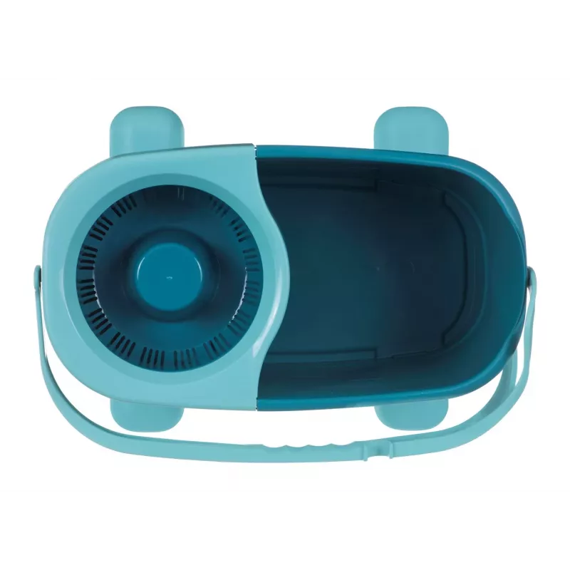 Mopping system Leifheit Clean Twist Mop Ergo mobile, single-tank, blue, with mop and castor wheels