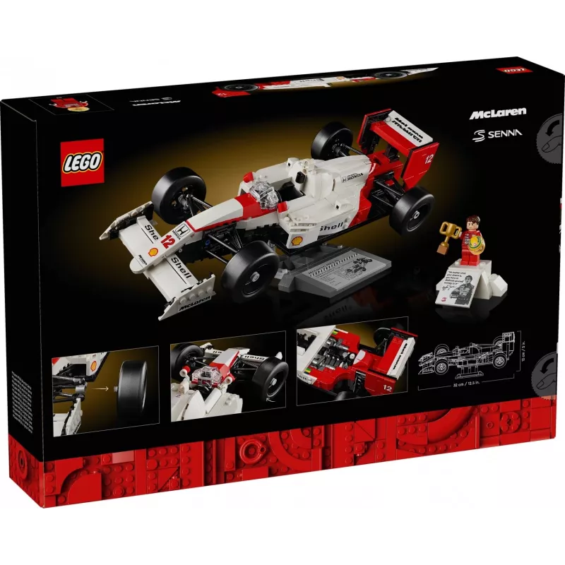 LEGO set McLaren MP4/4 Ayrton Senna 10330 — LEGO ICONS scale model display