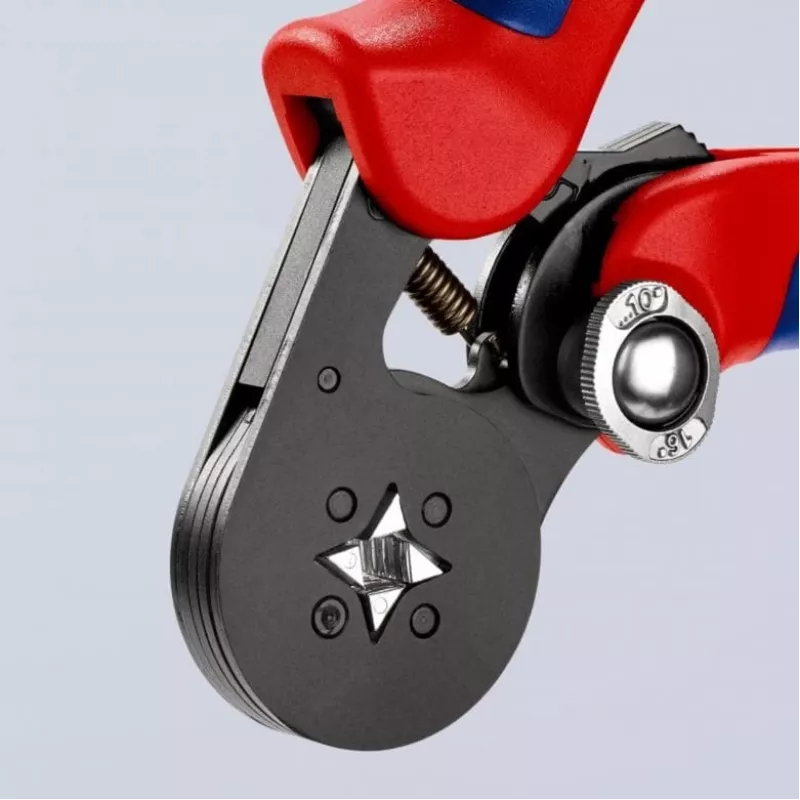 Self-Adjusting Crimping Pliers 97 53 04 SB (Red/Blue, for wire-end ferrules)