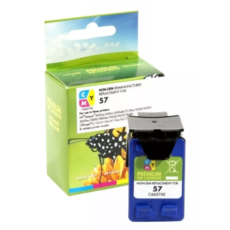 Compatible Static-Control Hewlett-Packard 57 (C6657A), Tricolor, 400 p.