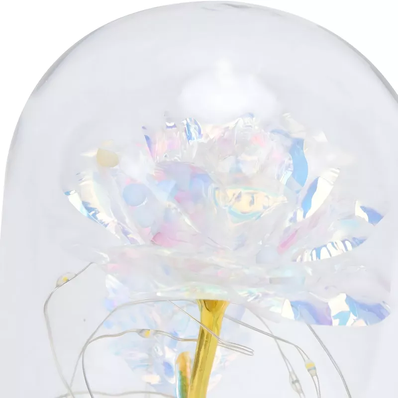 Eternal Rose in Glass Extralink Home, White LED Light