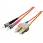 Equip ST/SC Fiber Optic Patch Cable, OS2, 2m