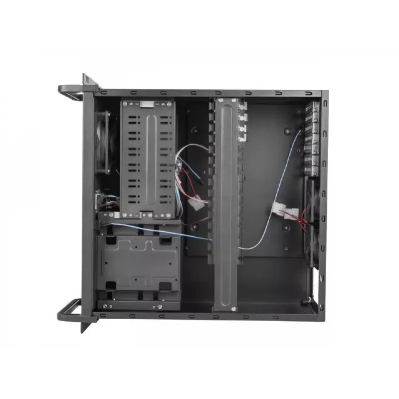 Lanberg SC01-4504-10B Rackmount Server Chassis ATX 450/10 19 inch/4U, Black