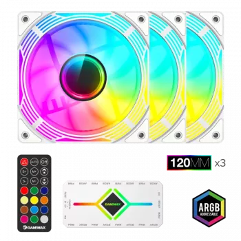 Gamemax | Case fan | KF300 BK | White