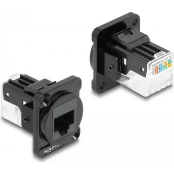DeLOCK D-Type Module RJ45 Cat.6A female to LSA female Black 87817