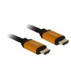 DeLOCK - HDMI-Cable - HDMI (M) to HDMI (M) - 50 cm - Triple Insulation - Black, Gold - 8K Support