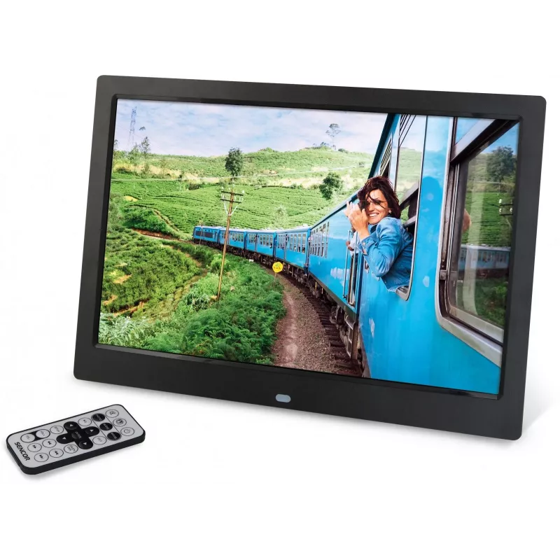Digital photo frame SENCOR SDF 1371 BK — 13.3-inch black frame