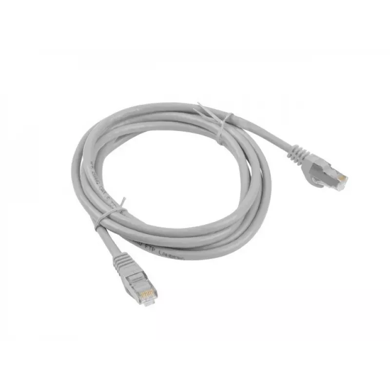 Network cable LANBERG PCF6-10CC-0100-S Cat6 F/UTP RJ-45 to RJ-45 1 m Grey