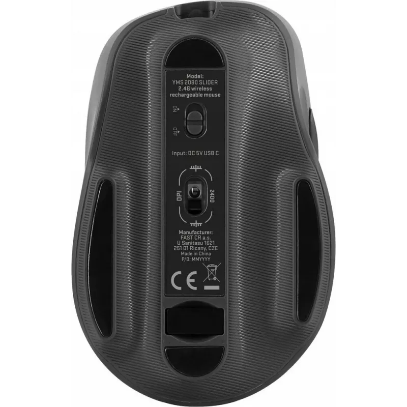 Wireless mouse YENKEE YMS 2080GY SLIDER 2.4Ghz
