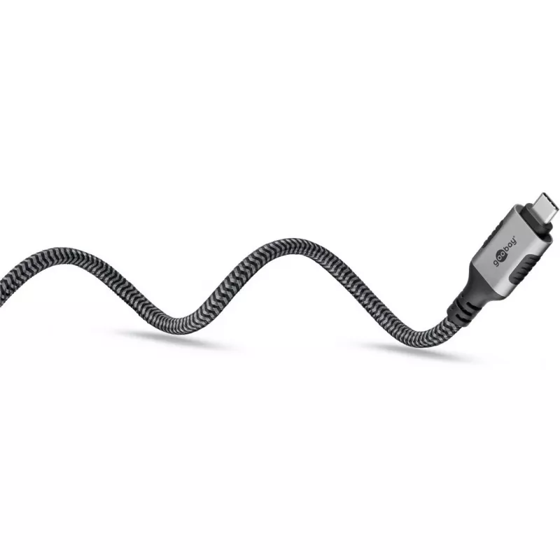 Goobay 70753 USB-C to RJ45 Ethernet CAT 6 Cable for Stable Wired Internet Connection with Router/Modem/Network Switch/Replaces USB to RJ45 Adapter / 1