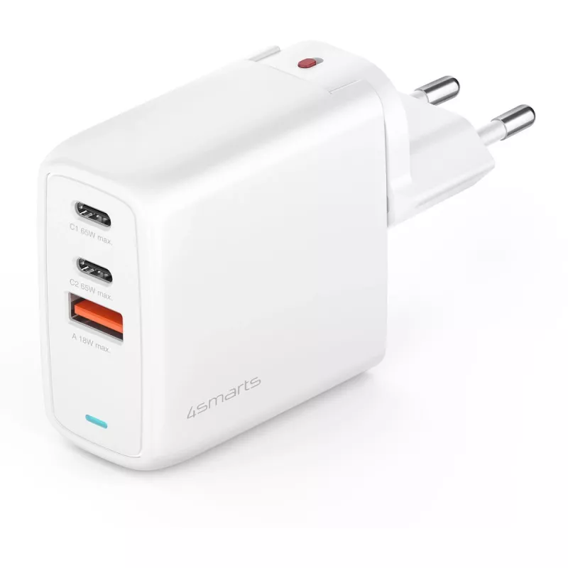 Charger Indoor 4smarts GaN Flex Universal White
