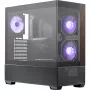 Cooler Master Elite 690 PC-Enclosure, Midi-Tower, ATX, Tempered Glass - 4x ARGB-Fan, Wood, black