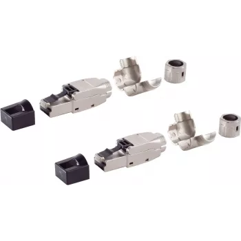 Network Connector ShiverPeaks BS08-51003-2 Cat. 6A Tool-less Right Angle STP