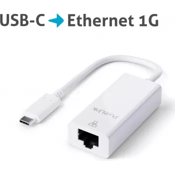 PureLink IS260 Cable Interface/Gender Adapter USB-C RJ-45 White (IS260)