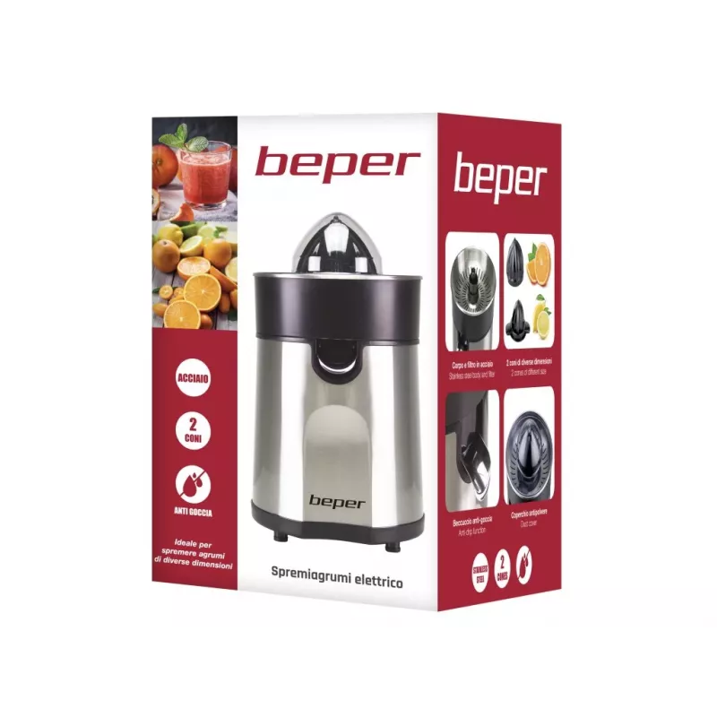 Electric kettle Beper P102EST001 1.7 L 2200 W, stainless steel heating element, removable lid