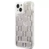 Karl Lagerfeld KLHCP14MLMNMS iPhone 14 Plus 6.7 hardcase silver / silver Liquid Glitter Monogram