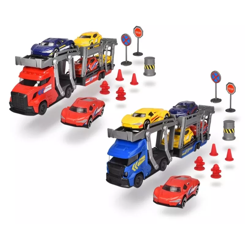 Mechanical toy set Dickie City Set 203745012 with vehicles and accessories