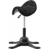UP UP Toronto Ergonomic Balance Stool Black Fabric with Longer Gas Lift