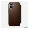 Folio phone case Nomad NM014209858 for Apple iPhone 17, 16 cm (6.3 inch), brown, 4 card pockets
