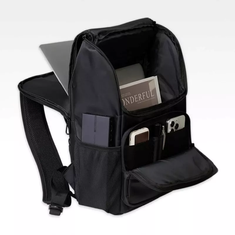 Backpack Vention KROB0 19 L compact rack backpack, PU, for up to 15.6 inch laptop, 450×280×150 mm, black