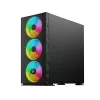 SAVIO PC Case Raptor X1 ARGB Glass/Mesh Black