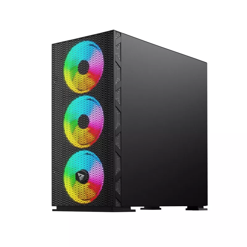 SAVIO PC Case Raptor X1 ARGB Glass/Mesh Black