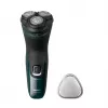 Electric Rotary Shaver Philips 3000X Series X3002/00 – 3-head Wet & Dry Cordless Shaver, NiMH battery, 40 min runtime