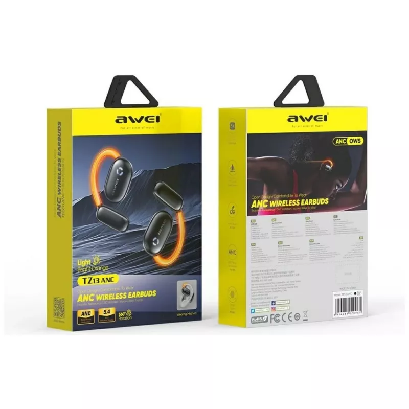 Bluetooth Headphones 5. 4 TZ13 ANC Spinner black