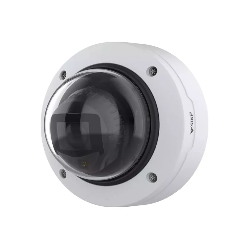 IP dome security camera AXIS P3277‑LV — 2592×1944 CMOS, 104° HFOV, 30 fps, ceiling/wall mount, indoor/outdoor