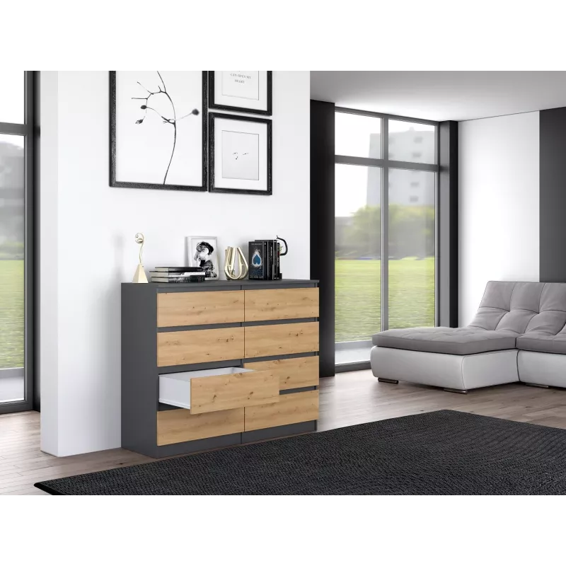 Topeshop M8 120 ANT/ART KPL chest of drawers