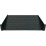 Intellinet 19 inch Cantilever Shelf, 1U, 2-Point Front Mount, 150mm Depth, Max 25kg, Black, Three Year Warranty