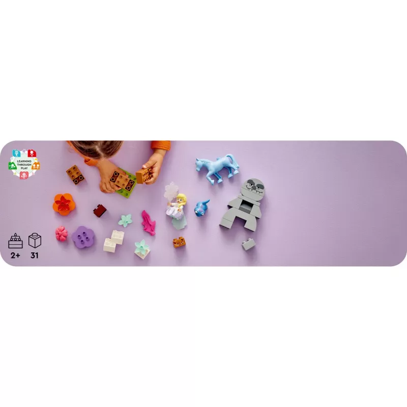 LEGO DUPLO playset 10418 — Disney Elsa and Bruni in the Enchanted Forest, 31 pieces, 2+ years