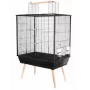 Bird cage ZOLUX Neo Jili H80 Black — metal/plastic cage 78×48×81 cm with 2 storage drawers