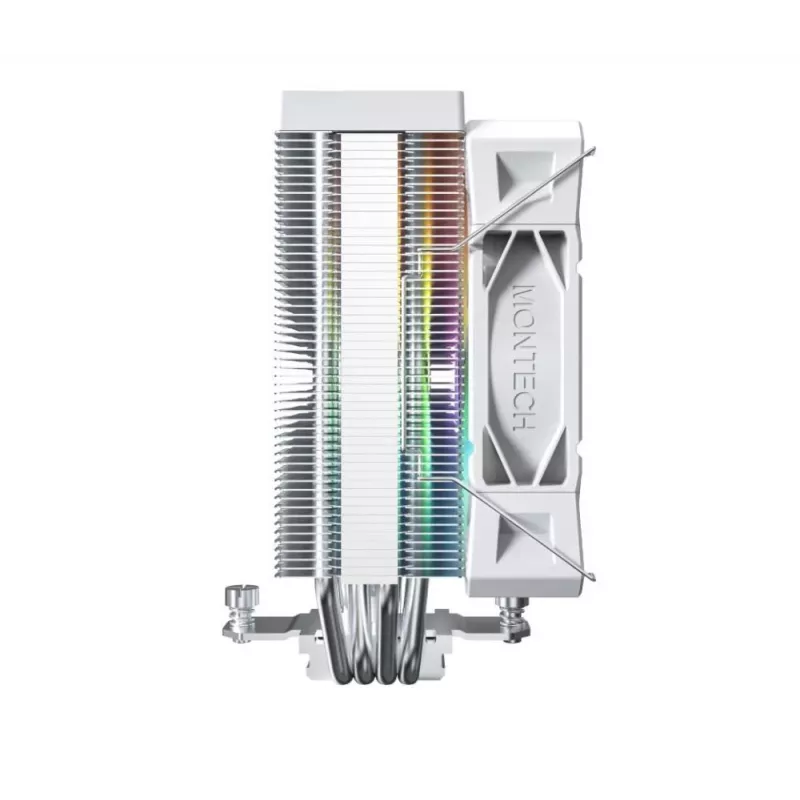 Air cooler Montech NX400 ARGB 120 mm White — 270 W TDP, FDB, 156×74×120 mm